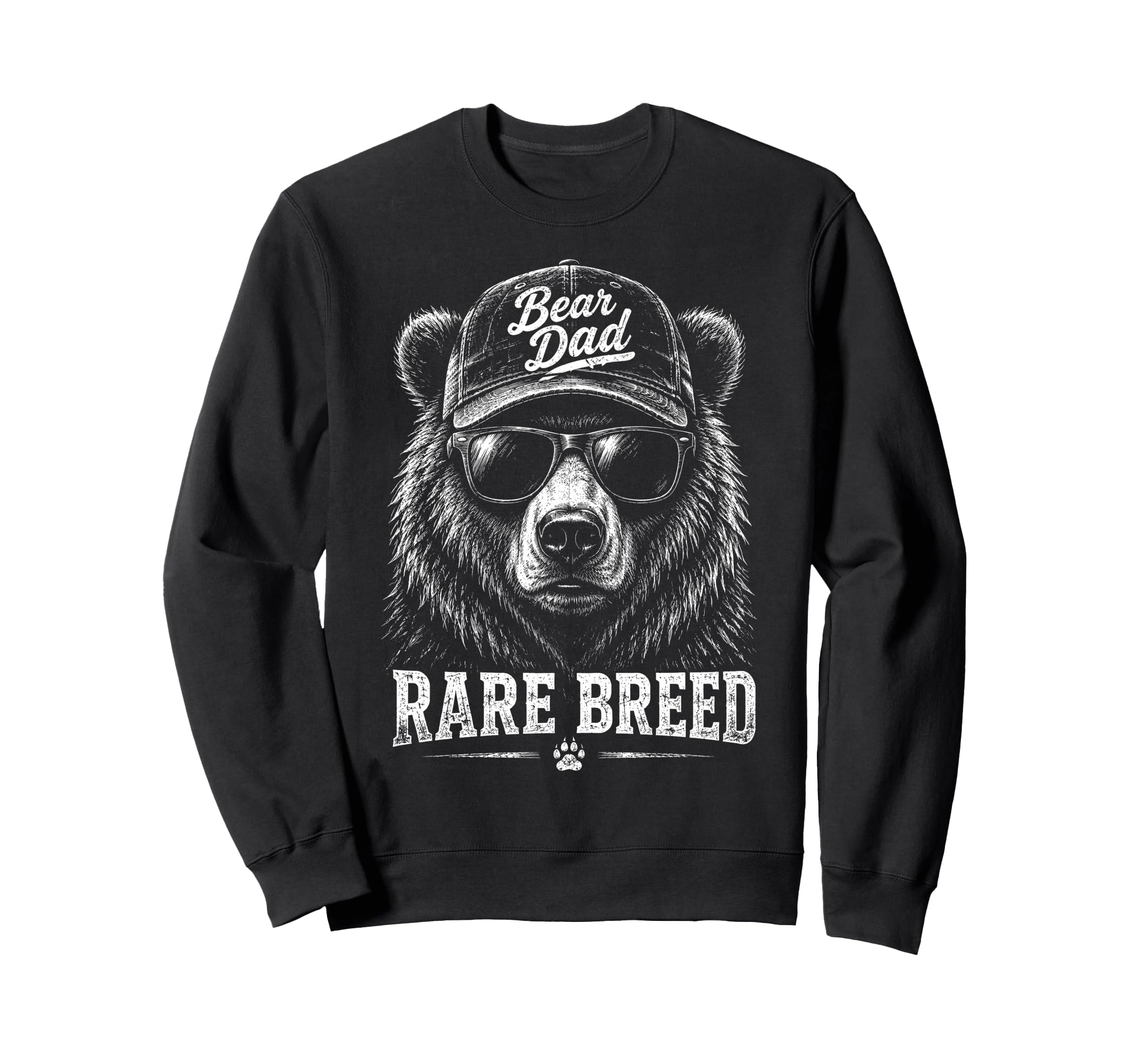 Bear Dad One Kind Funny Big Father Sweatshirt - Unique Graphic Men Women - T-Shirt, Sweatshirt, Hoodie