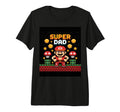 8 Bit Super Dad Pixel Art Fathers T-Shirt - Minimalist Print for Adults - T-Shirt, Sweatshirt, Hoodie