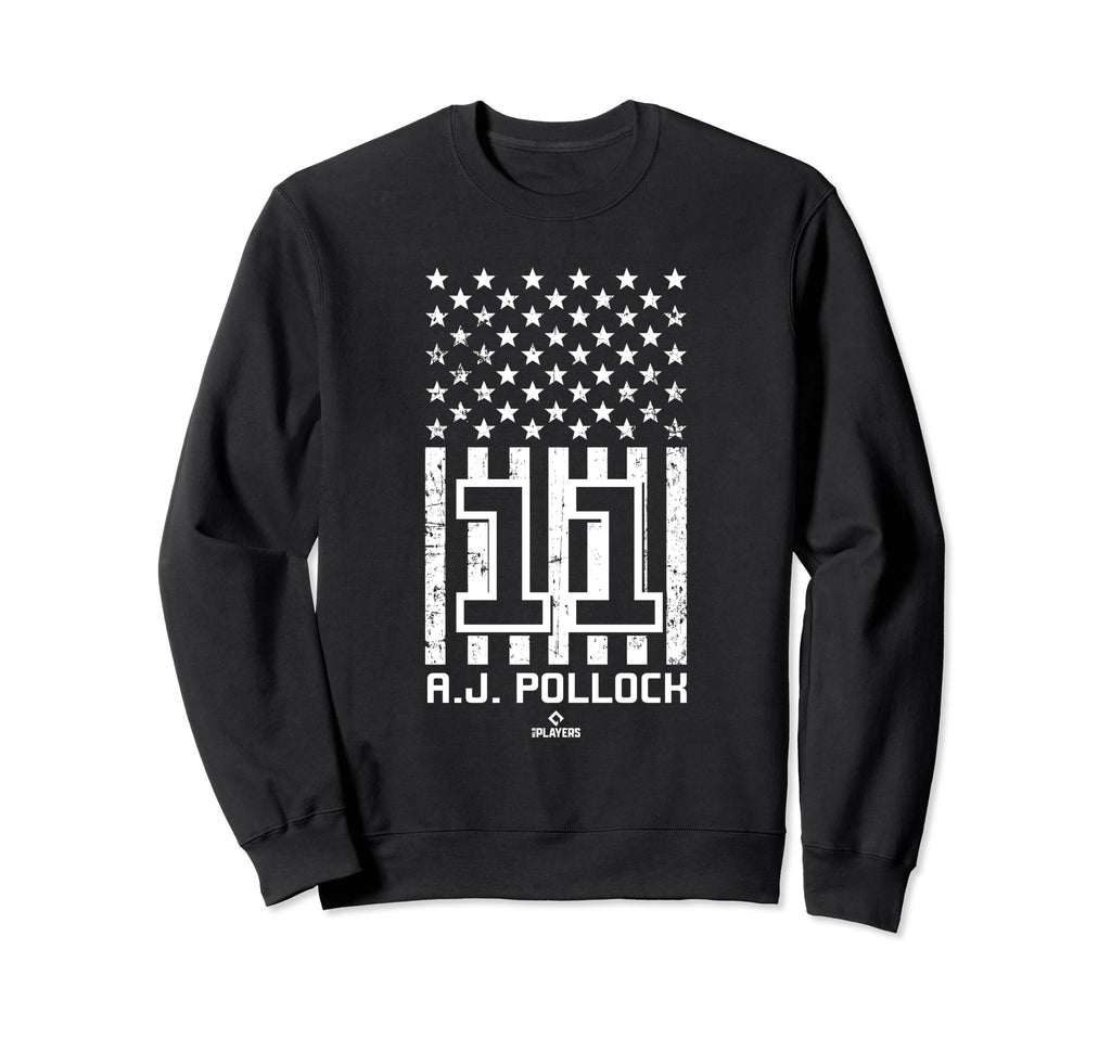 Aj Pollock Flag Los Angeles Baseball Sweatshirt - Graphic Print Unisex - T-Shirt, Sweatshirt, Hoodie
