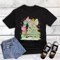 Christmas Snowman Stack and Tree Graphic - Adult & Kids T-Shirts, Sweatshirts & Hoodies apparel design preview 1