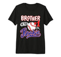 Brother Rookie 1St Baseball Birthday T-Shirt - Minimalist Print Men Women - T-Shirt, Sweatshirt, Hoodie