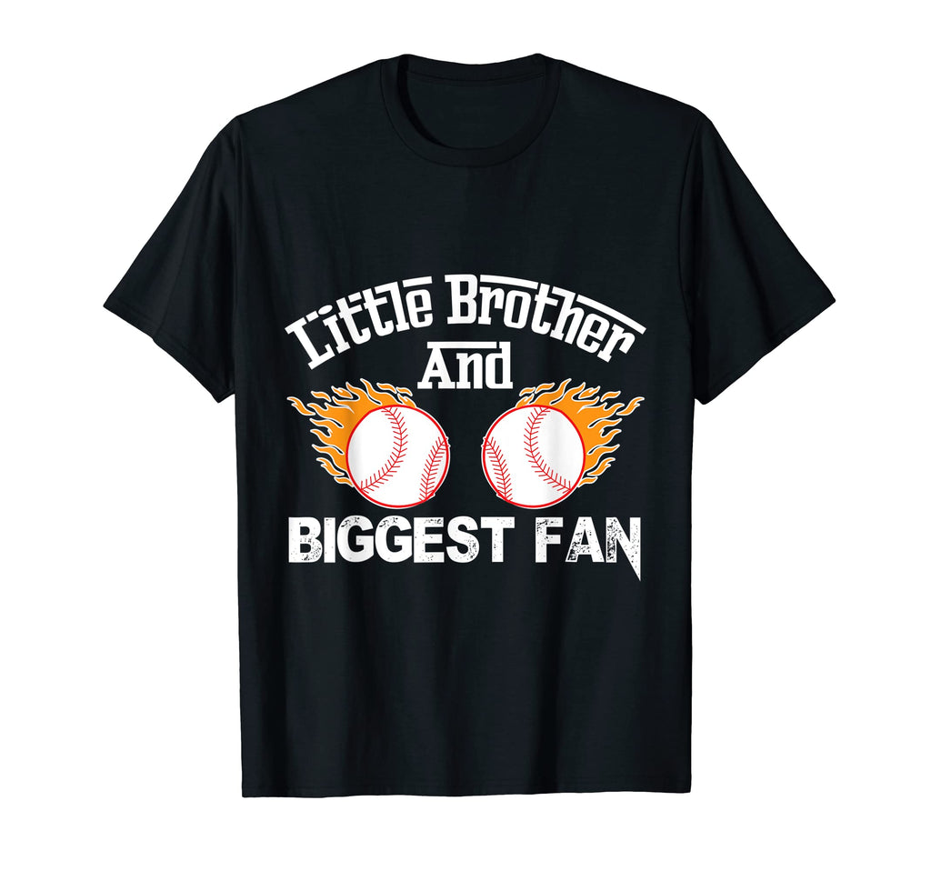 Little Brother And Biggest Fan Baseball T-Shirt - Unique Graphic Unisex - T-Shirt, Sweatshirt, Hoodie