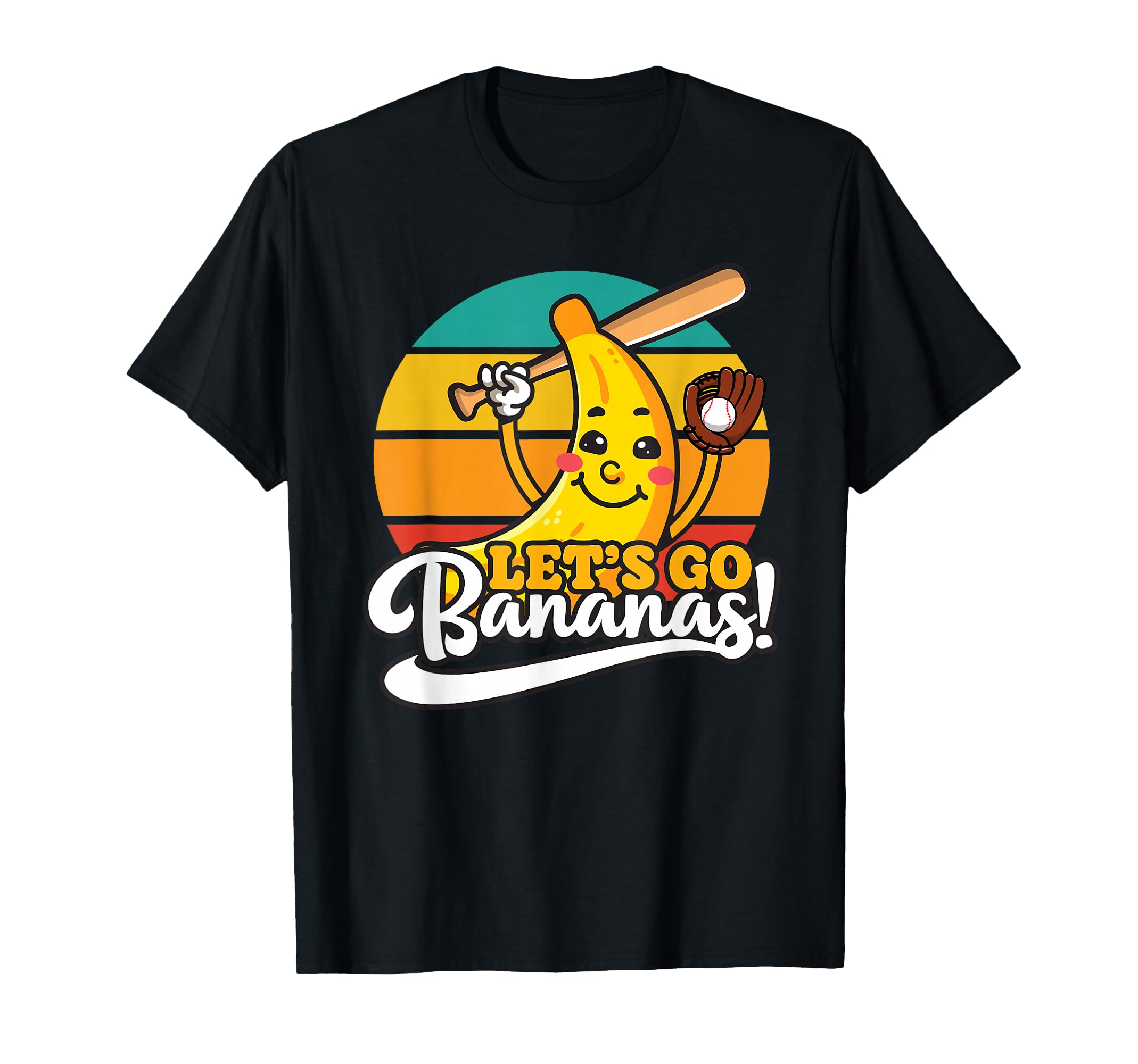 Funny Lets Go Bananas Baseball T-Shirt - Streetwear Style for Adults - T-Shirt, Sweatshirt, Hoodie