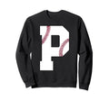 P Baseball Initial Personalized Sweatshirt - Minimalist Print Unisex - T-Shirt, Sweatshirt, Hoodie