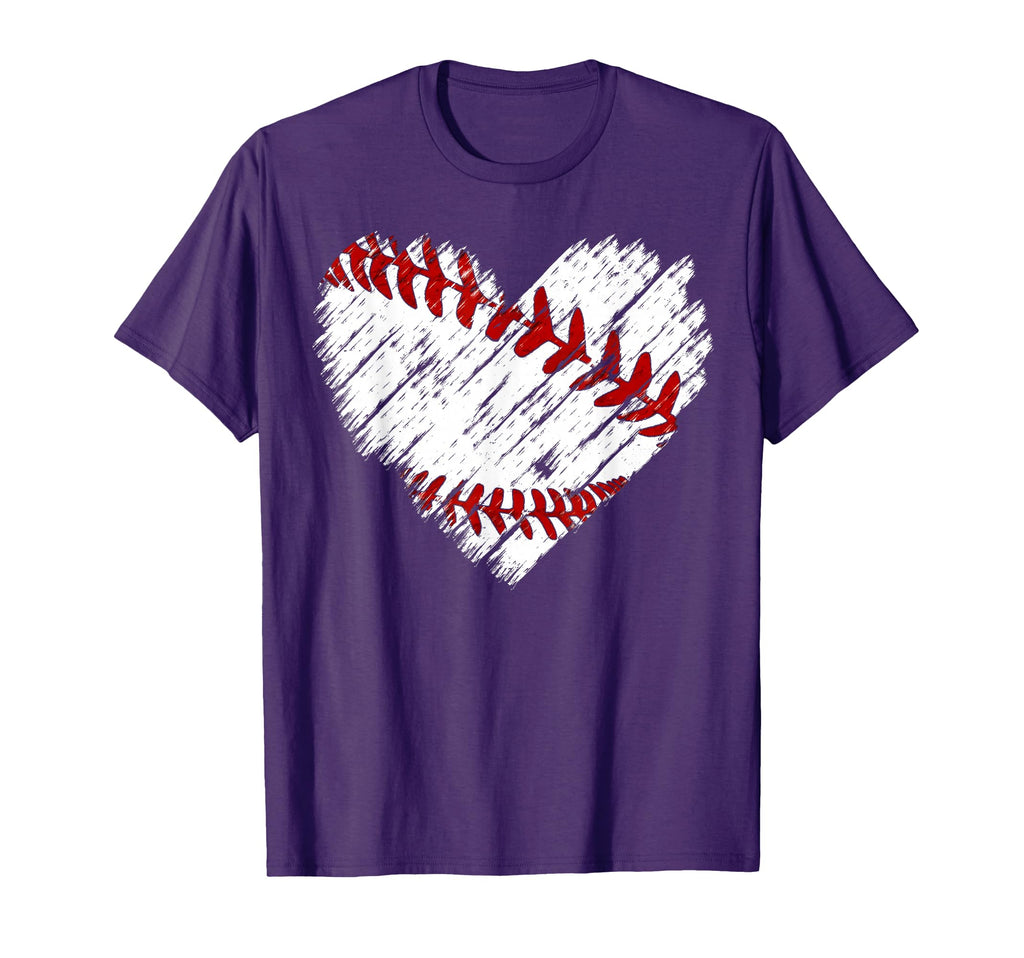 Heart Baseball Mama Mom Mothers T-Shirt - Casual Everyday Wear Men Women - T-Shirt, Sweatshirt, Hoodie