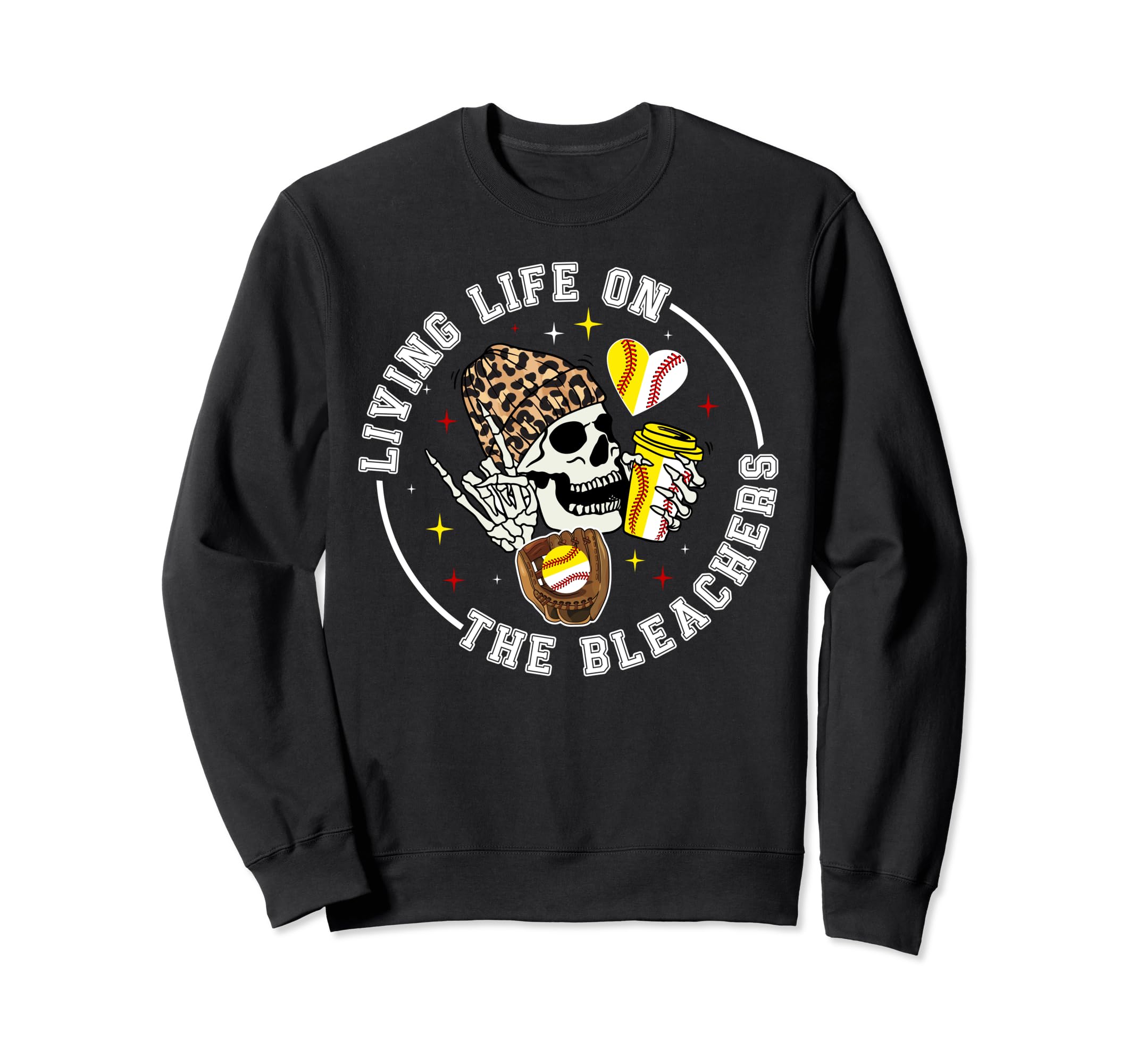 Living Life Bleachers Baseball Sweatshirt - Custom Art Print Men Women - T-Shirt, Sweatshirt, Hoodie