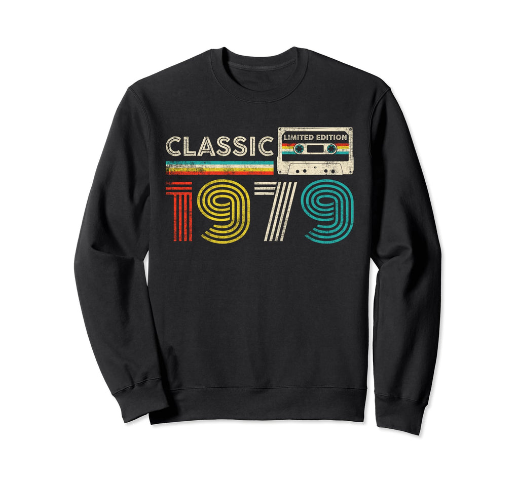 1979 Birthday 1979 Cassette Tape Sweatshirt - Novelty Apparel Unisex - T-Shirt, Sweatshirt, Hoodie