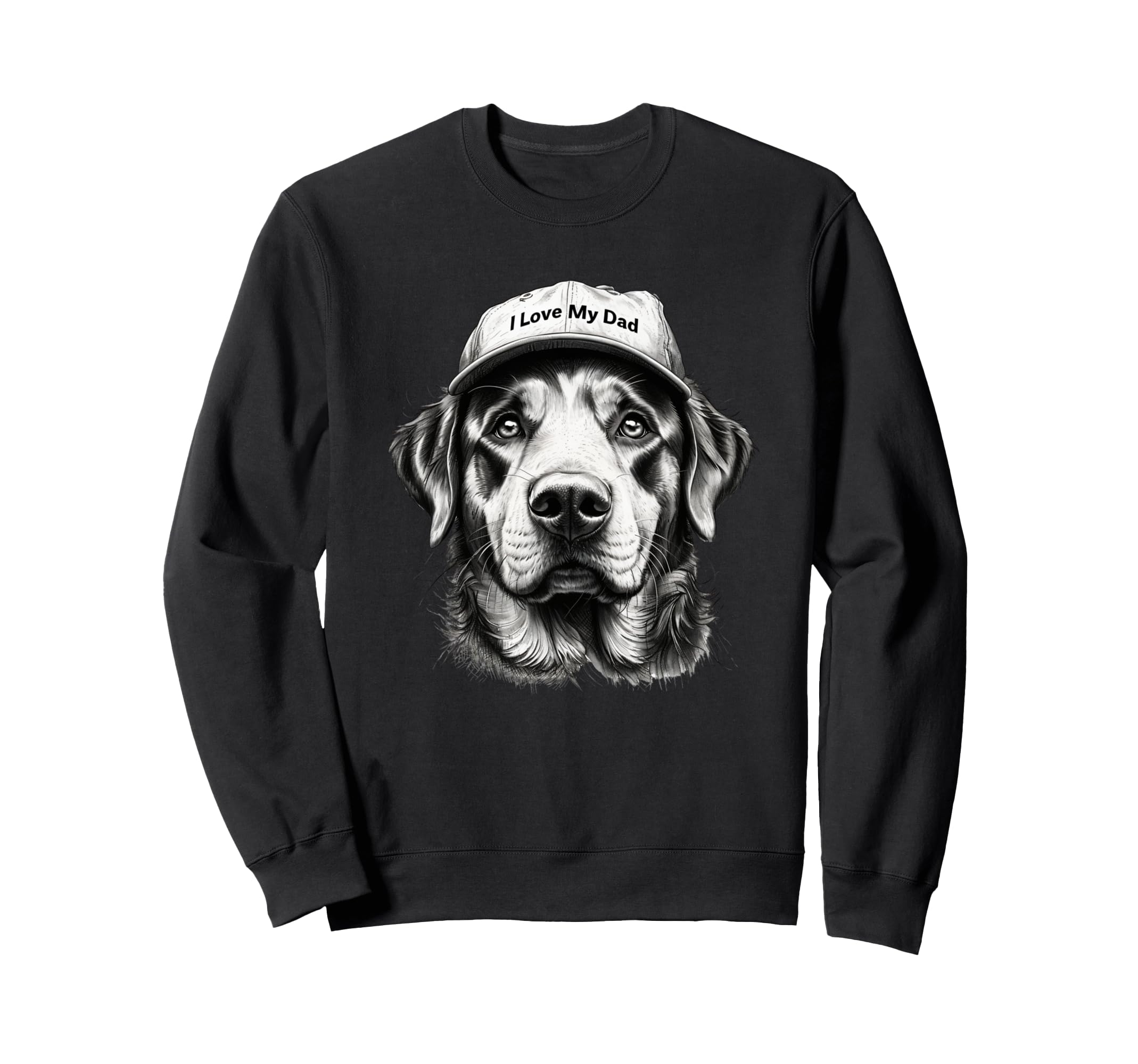 Labrador Retriever Face Portrait Dog Dad Sweatshirt - Graphic Print Unisex - T-Shirt, Sweatshirt, Hoodie