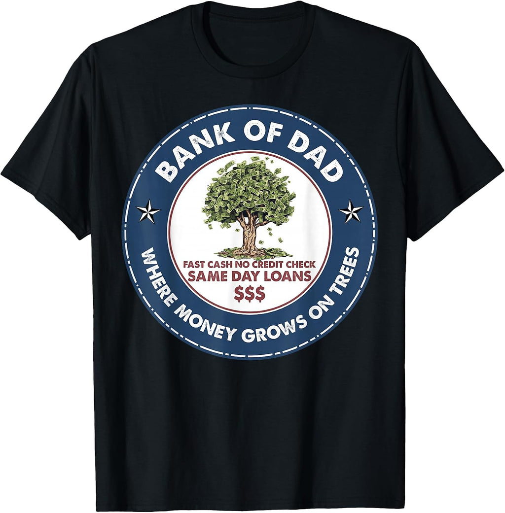 Father Bank Funny Dad Jokes - Adult & Kids T-Shirts, Sweatshirts & Hoodies apparel design preview 1