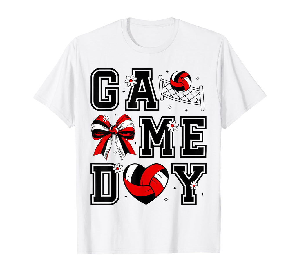 Volleyball Game Day Players Coquette T-Shirt - Minimalist Print Men Women - T-Shirt, Sweatshirt, Hoodie