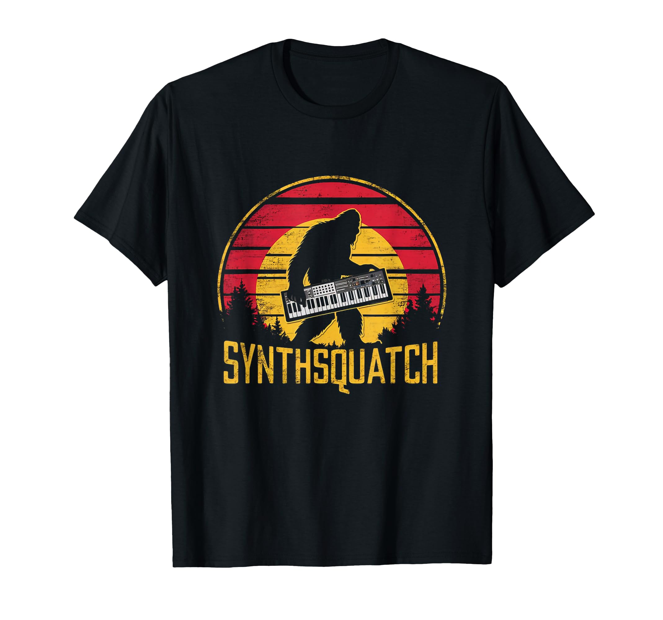 Synthsquatch Music Synthesizer Lover T-Shirt - Trendy Graphic Men Women - T-Shirt, Sweatshirt, Hoodie