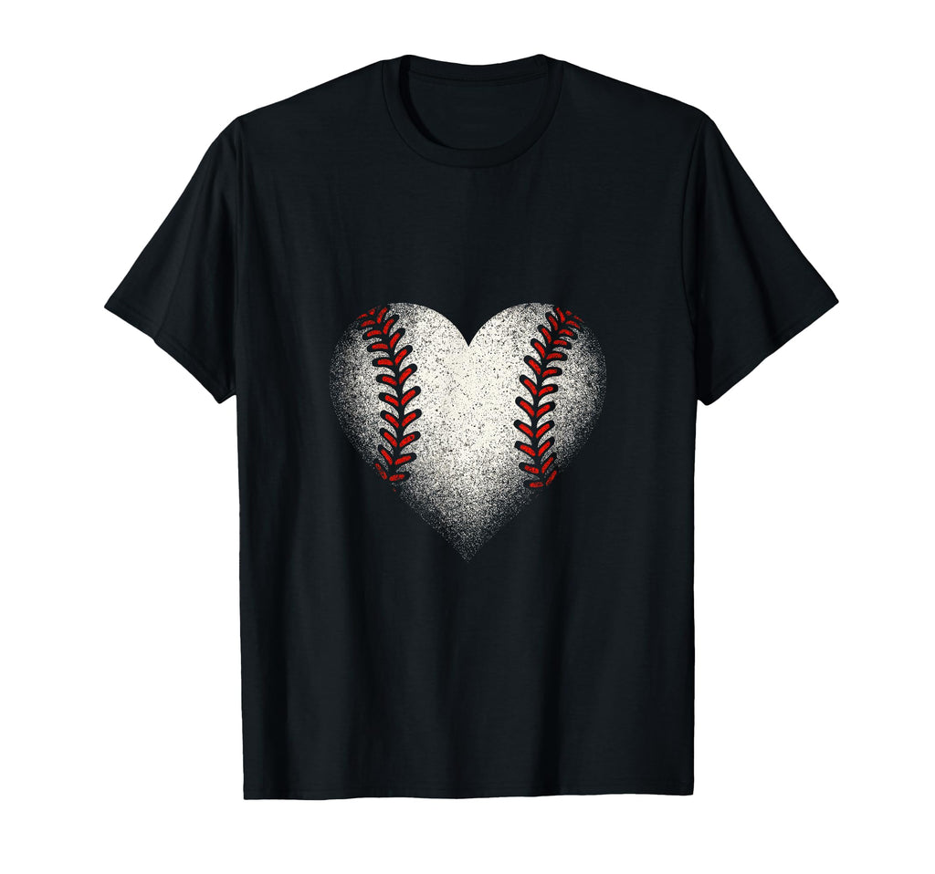 Baseball Heart Game Day Cheer Mama T-Shirt - Graphic Print Unisex - T-Shirt, Sweatshirt, Hoodie