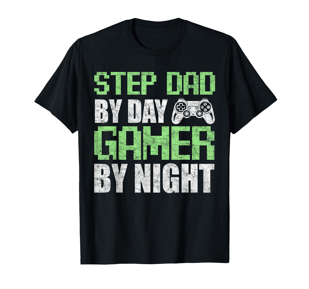 Gamer Stepdad Fathers Day Step Dad Day T-Shirt - Trendy Graphic Men Women - T-Shirt, Sweatshirt, Hoodie