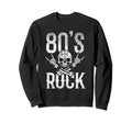 80S Rock And Roll Distressed Sweatshirt - Streetwear Style for Adults - T-Shirt, Sweatshirt, Hoodie