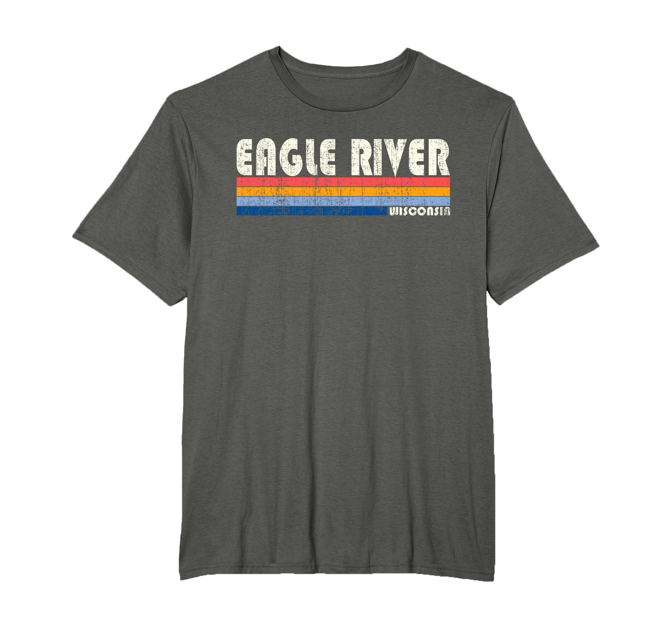 70S 80S Eagle River Wi T-Shirt - Graphic Print Unisex - T-Shirt, Sweatshirt, Hoodie