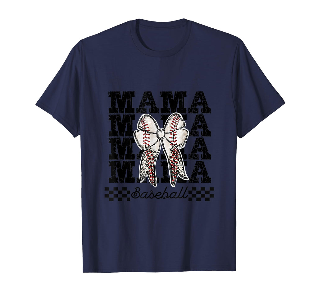 Baseball Mama Coquette Varsity Checkered T-Shirt - Graphic Print Men Women - T-Shirt, Sweatshirt, Hoodie