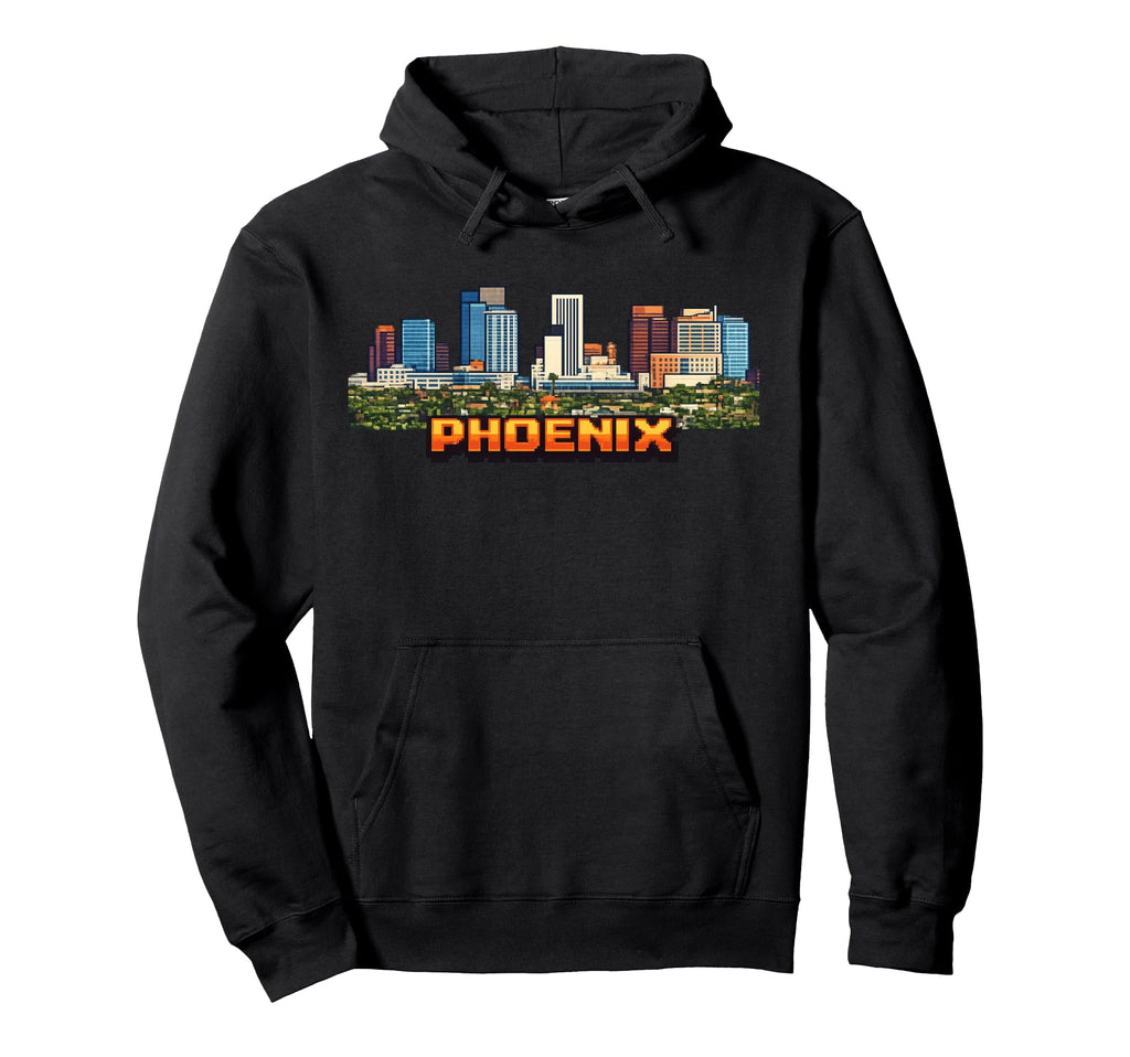 Phoenix 8 Bit Video Arcade Gamer Hoodie - Aesthetic Graphic Men Women - T-Shirt, Sweatshirt, Hoodie