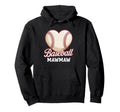 Heart Baseball Mawmaw Mothers Day Hoodie - Graphic Print Men Women - T-Shirt, Sweatshirt, Hoodie