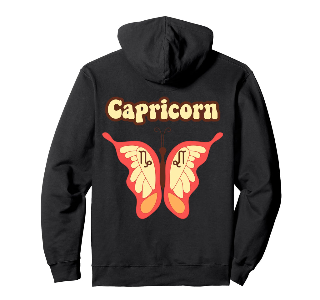 Sagittarius Zodiac Butterfly Boho Hoodie - Streetwear Style Men Women - T-Shirt, Sweatshirt, Hoodie