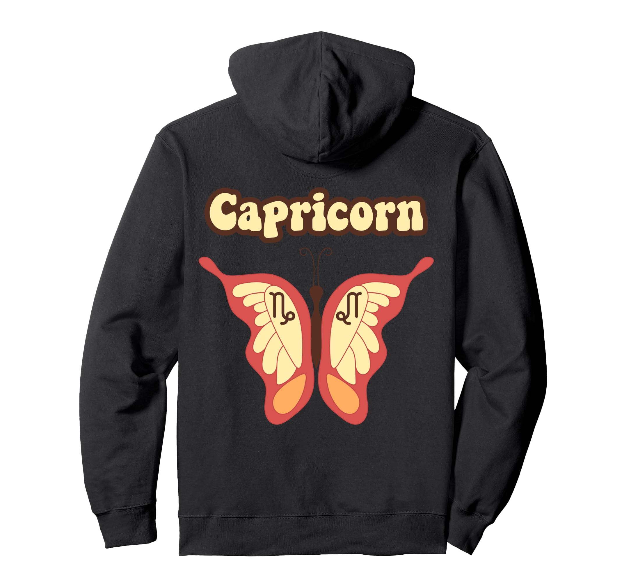 Sagittarius Zodiac Butterfly Boho Hoodie - Streetwear Style Men Women - T-Shirt, Sweatshirt, Hoodie