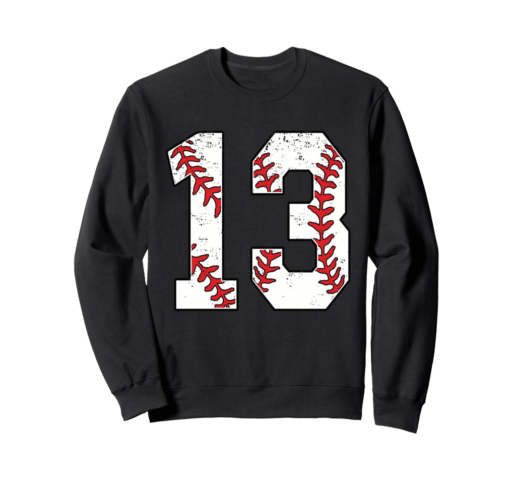 Number 13 Baseball 13 Jersey Sweatshirt - Aesthetic Graphic Men Women - T-Shirt, Sweatshirt, Hoodie