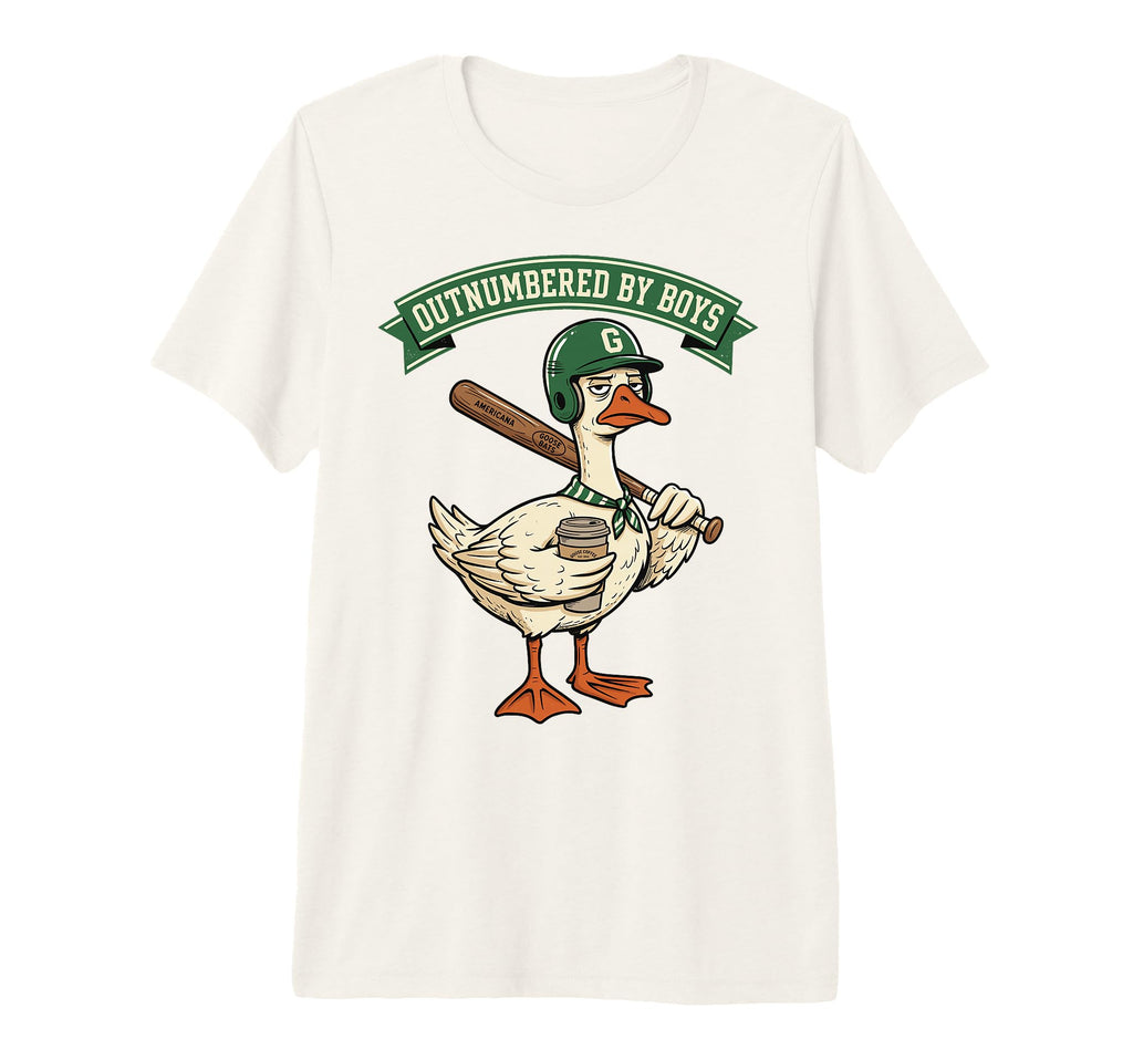 Outnumbered Mom Goose Baseball T-Shirt - Casual Everyday Wear Men Women - T-Shirt, Sweatshirt, Hoodie