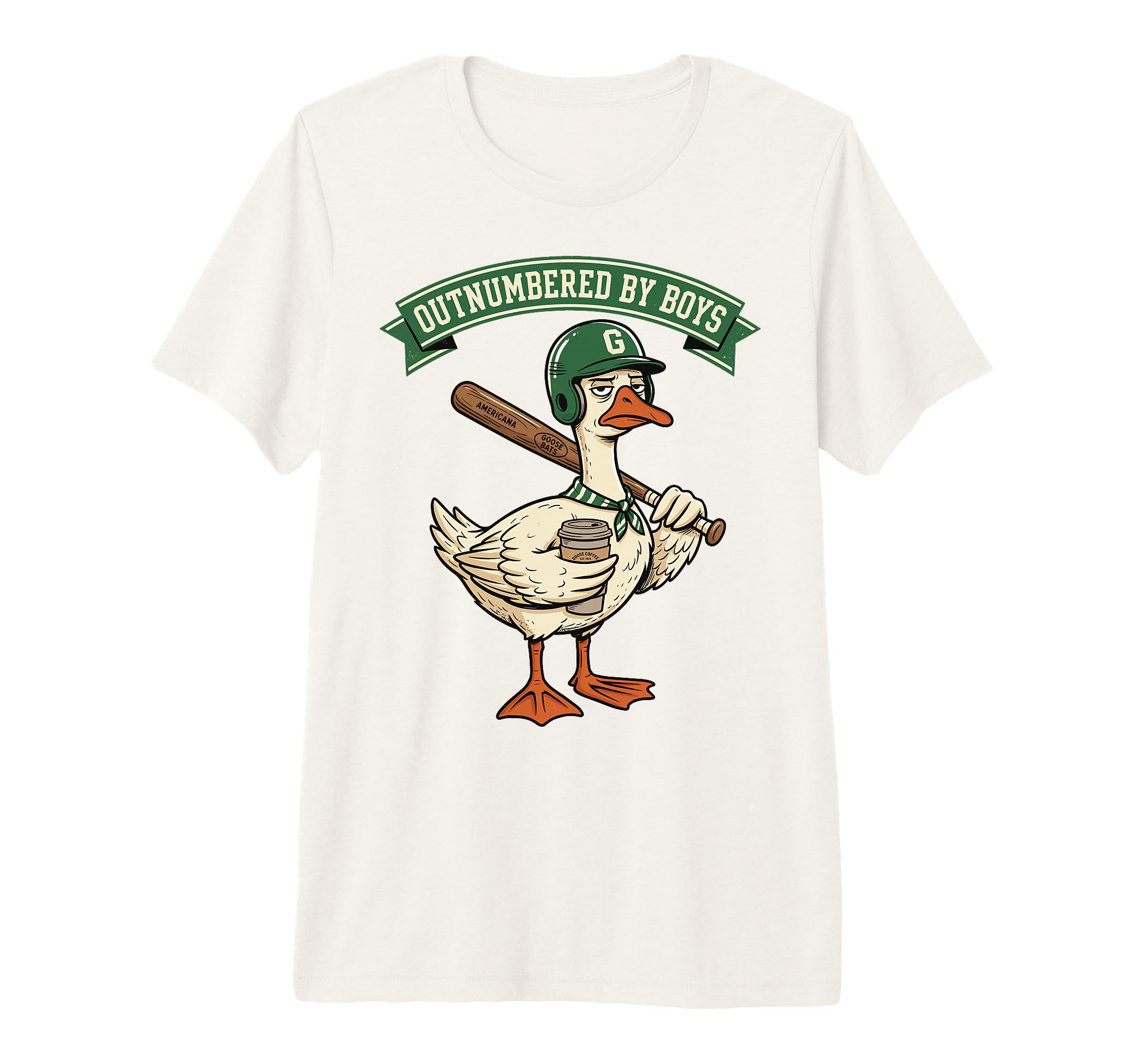 Outnumbered Mom Goose Baseball T-Shirt - Casual Everyday Wear Men Women - T-Shirt, Sweatshirt, Hoodie