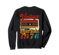 Born 1976 Cassette Tape 50S Birthday Sweatshirt - Trendy Graphic Unisex - T-Shirt, Sweatshirt, Hoodie