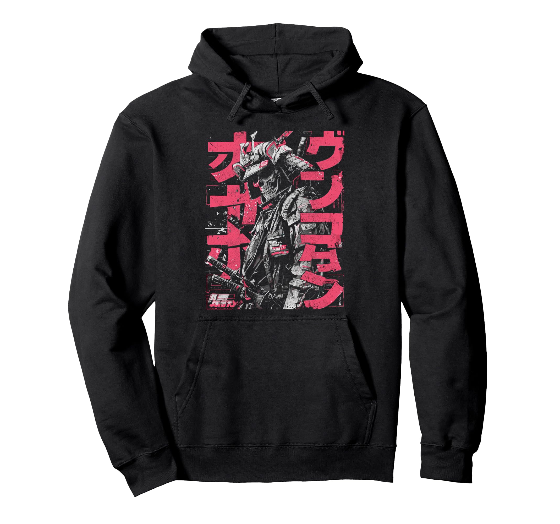 Japanese Streetwear Samurai Skeleton Hoodie - Aesthetic Graphic Unisex - T-Shirt, Sweatshirt, Hoodie