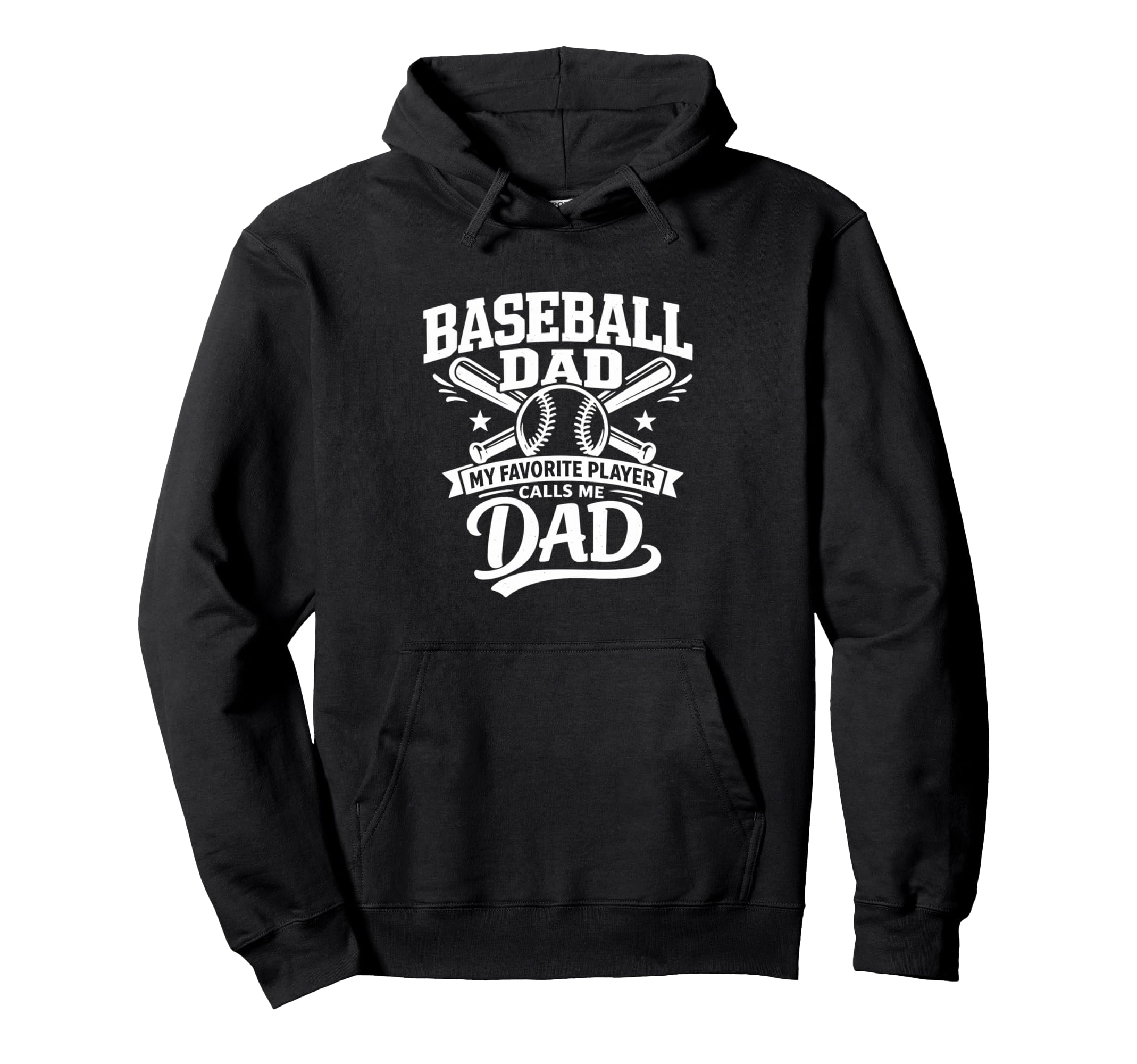 Baseball Dad Proud Baseball Father Hoodie - Casual Everyday Wear Unisex - T-Shirt, Sweatshirt, Hoodie