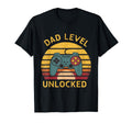 Dad Level Unlocked Funny New Dad Gifts T-Shirt - Custom Art Print Unisex - T-Shirt, Sweatshirt, Hoodie