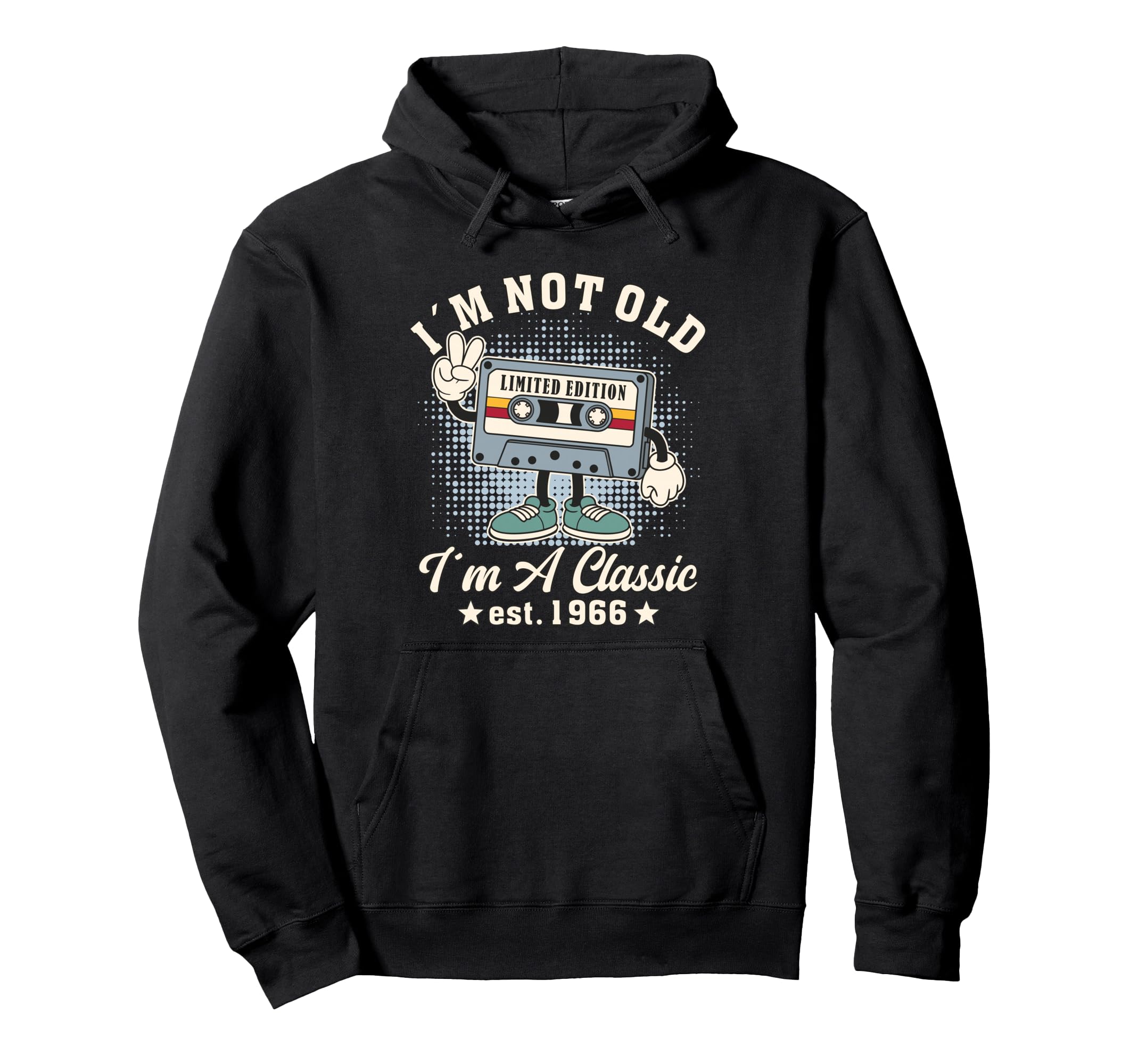 60Th Birthday 2026 Cartoon Character Hoodie - Novelty Apparel Men Women - T-Shirt, Sweatshirt, Hoodie