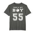 Thats My Baseball 55 Jersey Number Mom Dad T-Shirt - Graphic Print Unisex - T-Shirt, Sweatshirt, Hoodie