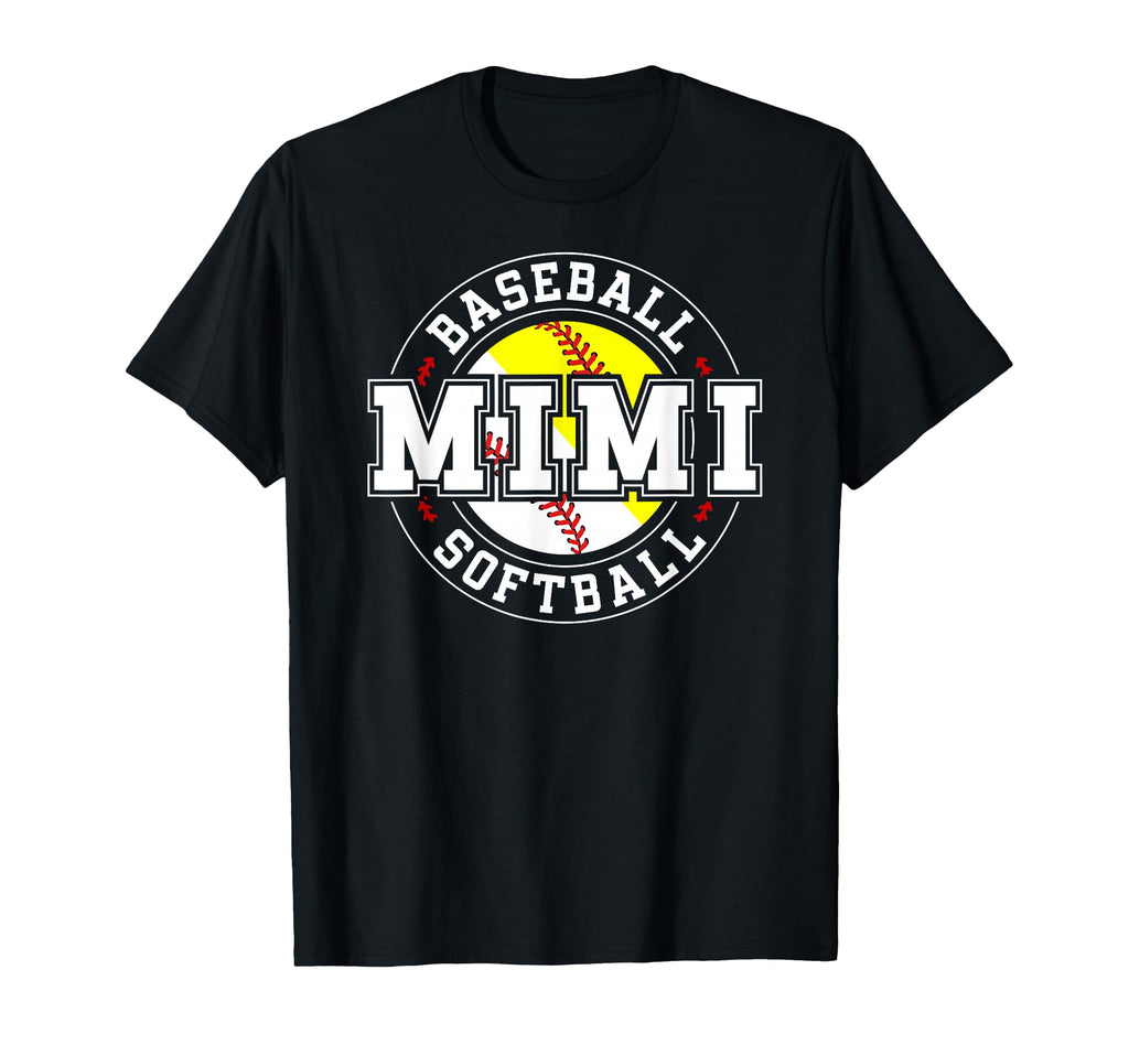 Baseball Softball Mimi Softball Baseball T-Shirt - Unique Graphic Unisex - T-Shirt, Sweatshirt, Hoodie