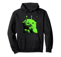 Alien Cat Ufo Meme Silly Space Kitty Hoodie - Custom Art Print Unisex - T-Shirt, Sweatshirt, Hoodie