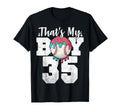 Thats My Baseball 35 Number Mom Dad 35 T-Shirt - Minimalist Print Unisex - T-Shirt, Sweatshirt, Hoodie