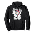 Thats My Baseball 28 Number Mom Dad 28 Hoodie - Minimalist Print Unisex - T-Shirt, Sweatshirt, Hoodie
