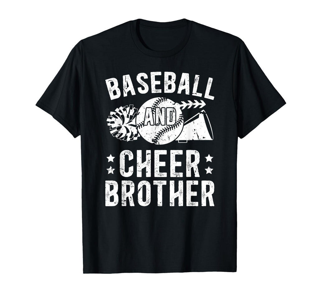 Baseball And Cheer Brother T-Shirt - Custom Art Print for Adults - T-Shirt, Sweatshirt, Hoodie