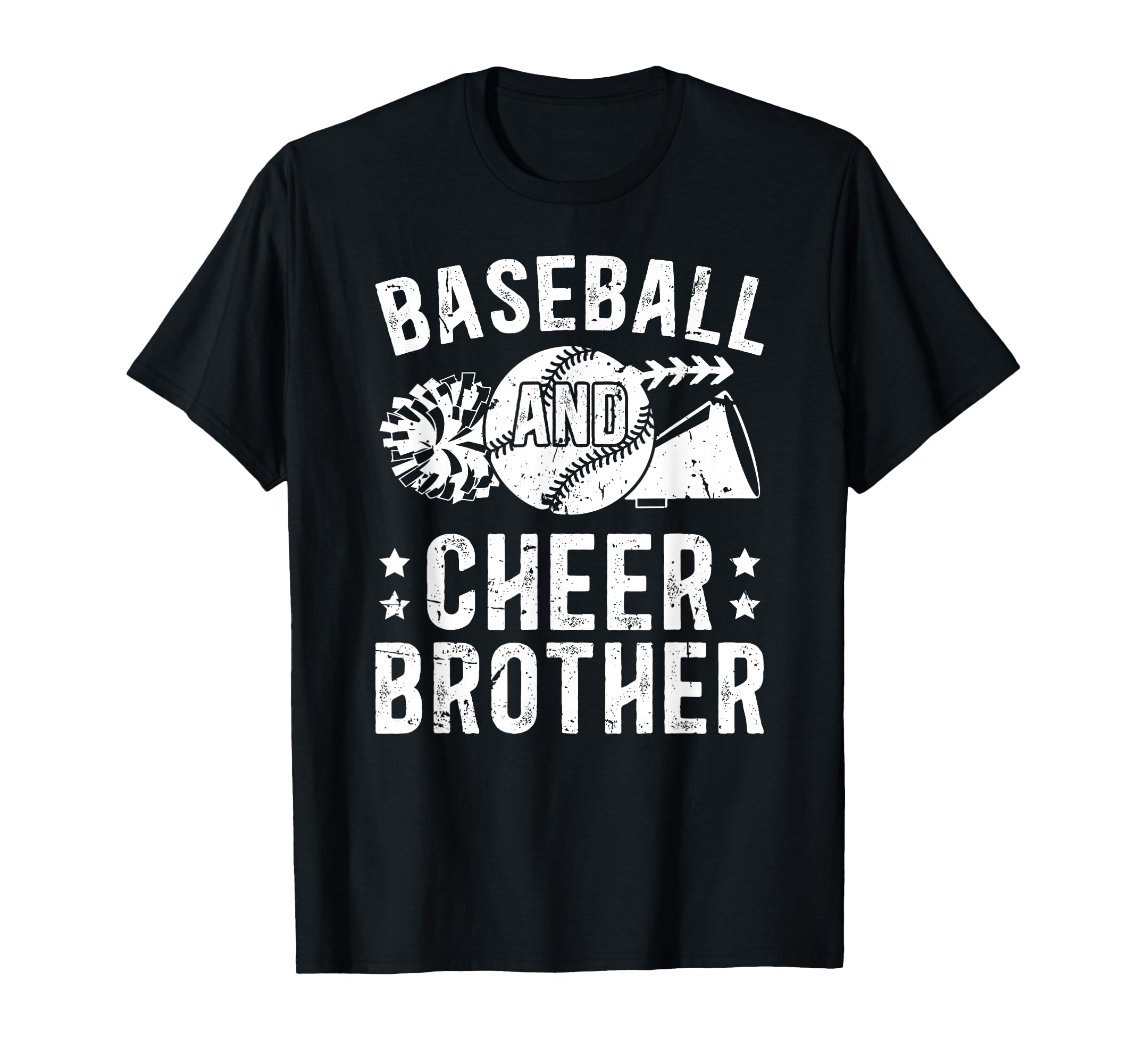 Baseball And Cheer Brother T-Shirt - Custom Art Print for Adults - T-Shirt, Sweatshirt, Hoodie