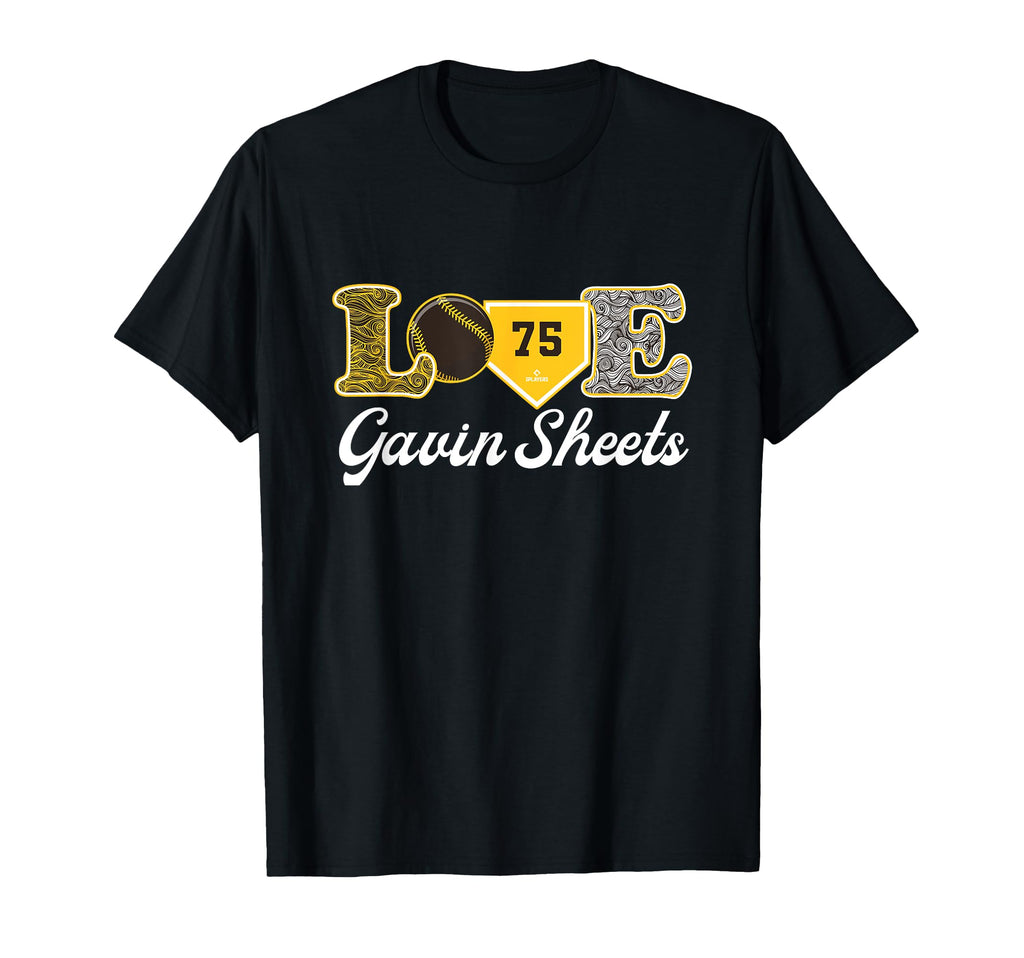 Love Gavin Sheets San Diego Baseball T-Shirt - Graphic Print Men Women - T-Shirt, Sweatshirt, Hoodie