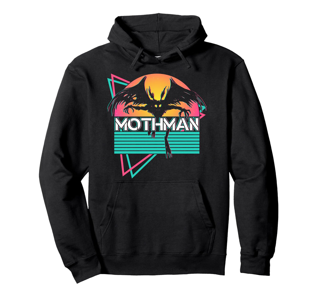 Vaporwave Aesthetic Mothman Hoodie - Minimalist Print for Adults - T-Shirt, Sweatshirt, Hoodie
