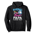 Baseball Or Bows Papa Loves You Gender Hoodie - Custom Art Print Unisex - T-Shirt, Sweatshirt, Hoodie