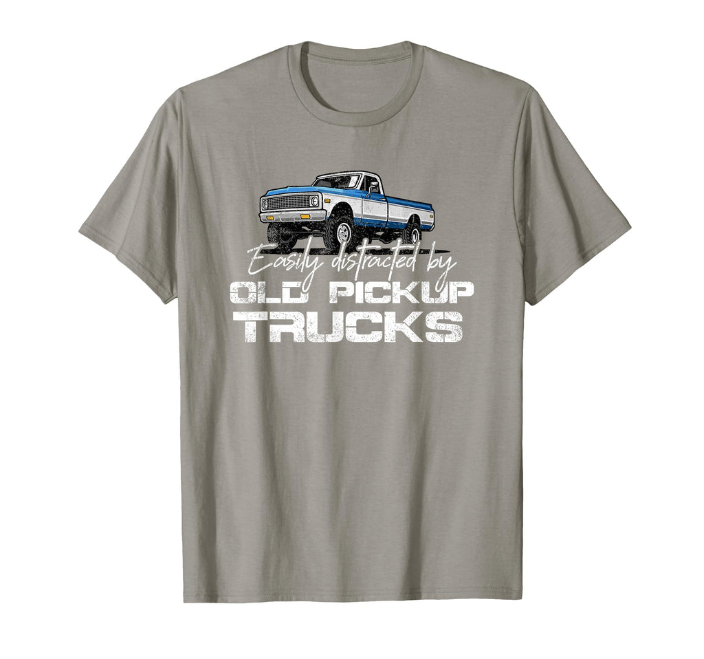 Easily Distracted Old Pickup Trucks T-Shirt - Streetwear Style Unisex - T-Shirt, Sweatshirt, Hoodie