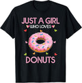Just A Girl Who Loves Donuts Gifts - Adult & Kids T-Shirts, Sweatshirts & Hoodies apparel design preview 1