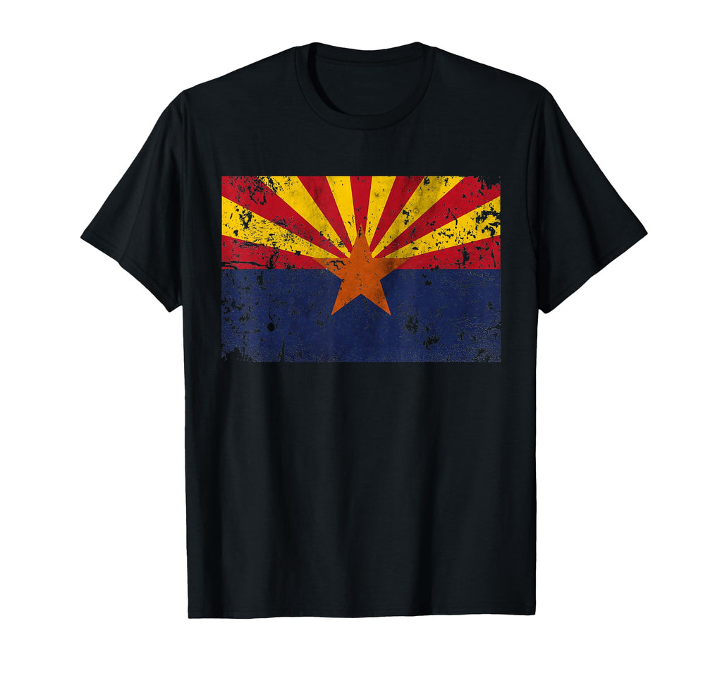 Original Distressed Arizona Flag T-Shirt - Custom Art Print Unisex - T-Shirt, Sweatshirt, Hoodie