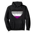 Asexual Lgbt Distressed Heart Gay Hoodie - Aesthetic Graphic for Adults - T-Shirt, Sweatshirt, Hoodie