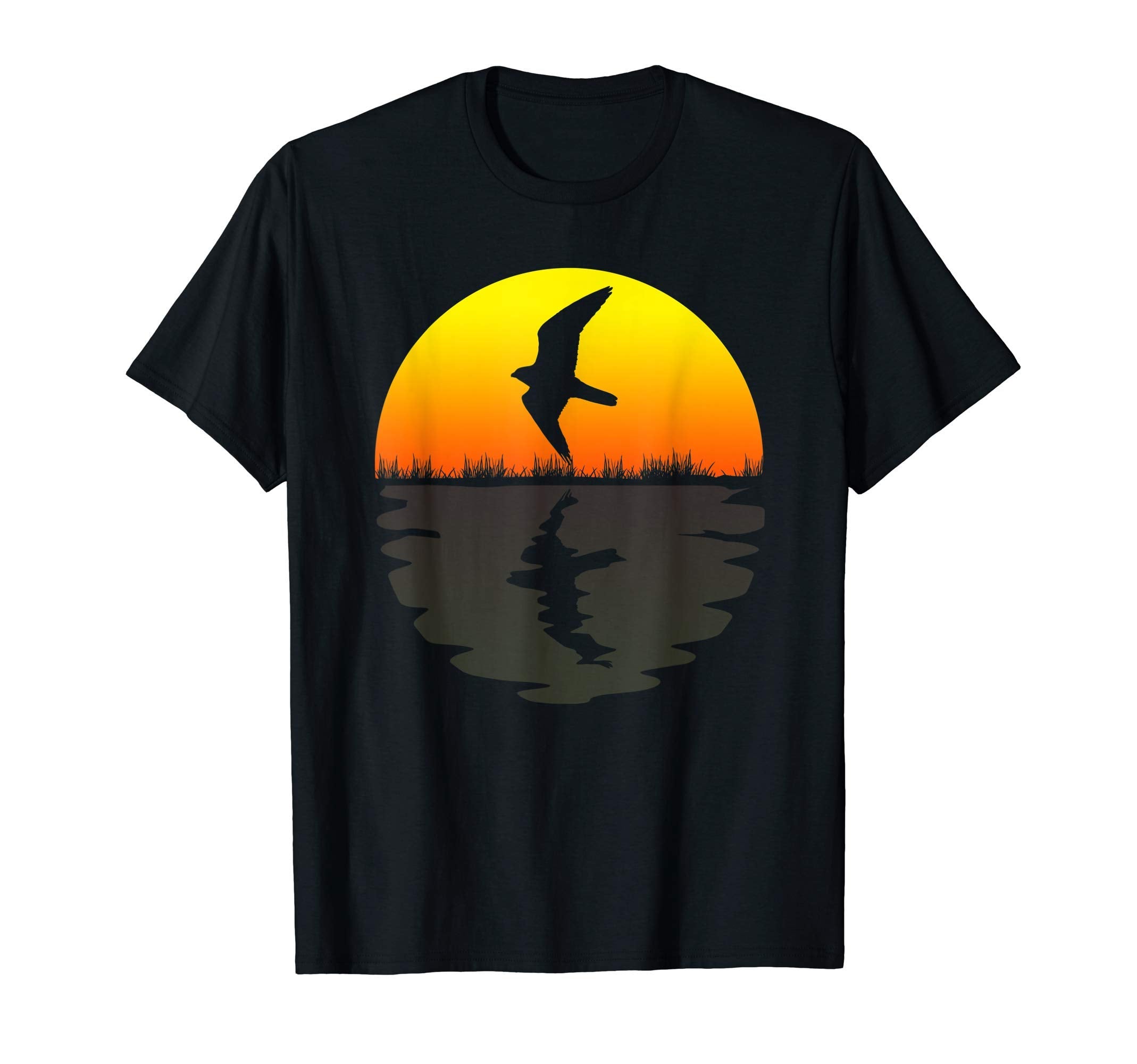 Peregrine Falcon Sunset Peregrine T-Shirt - Minimalist Print for Adults - T-Shirt, Sweatshirt, Hoodie