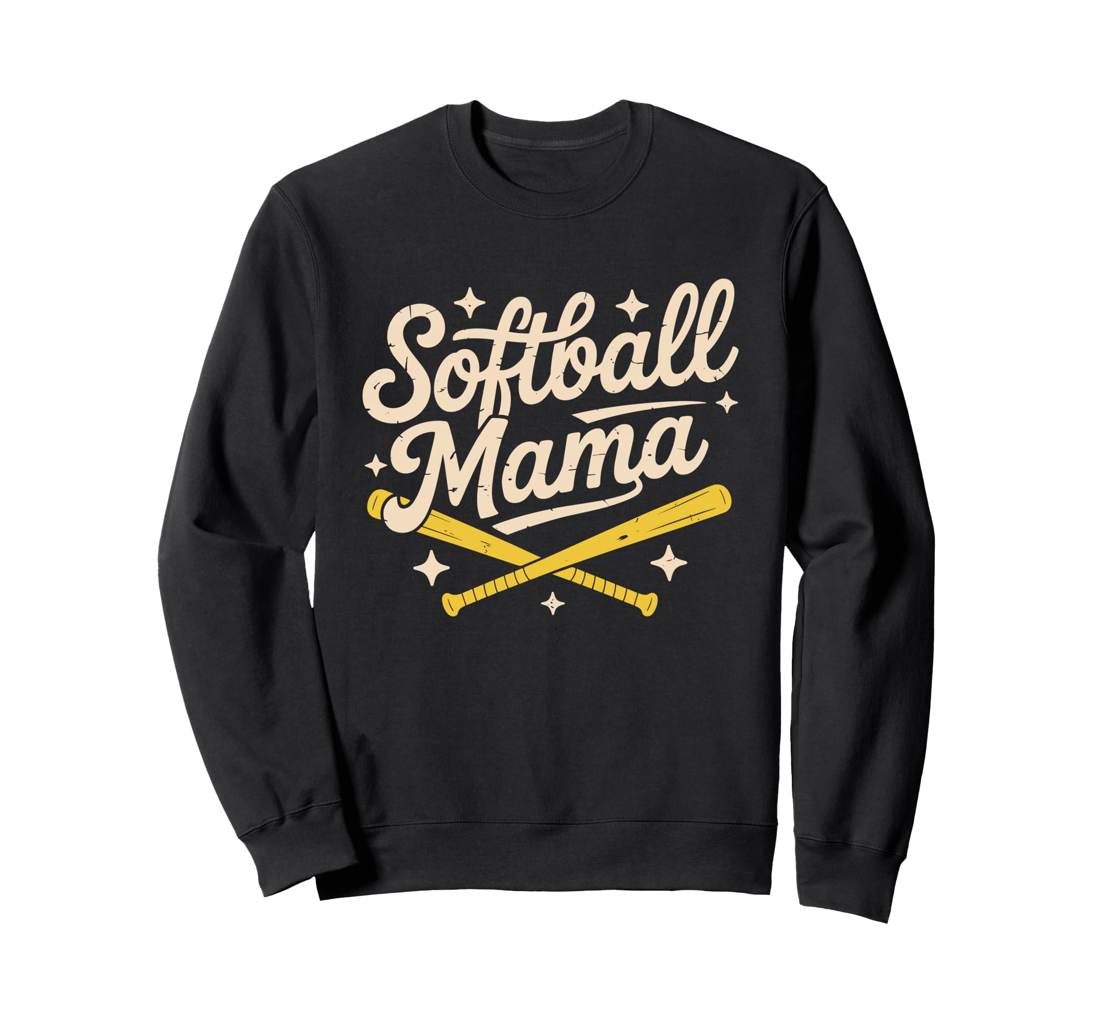 Softball Mama Baseball Sports Sweatshirt - Aesthetic Graphic for Adults - T-Shirt, Sweatshirt, Hoodie