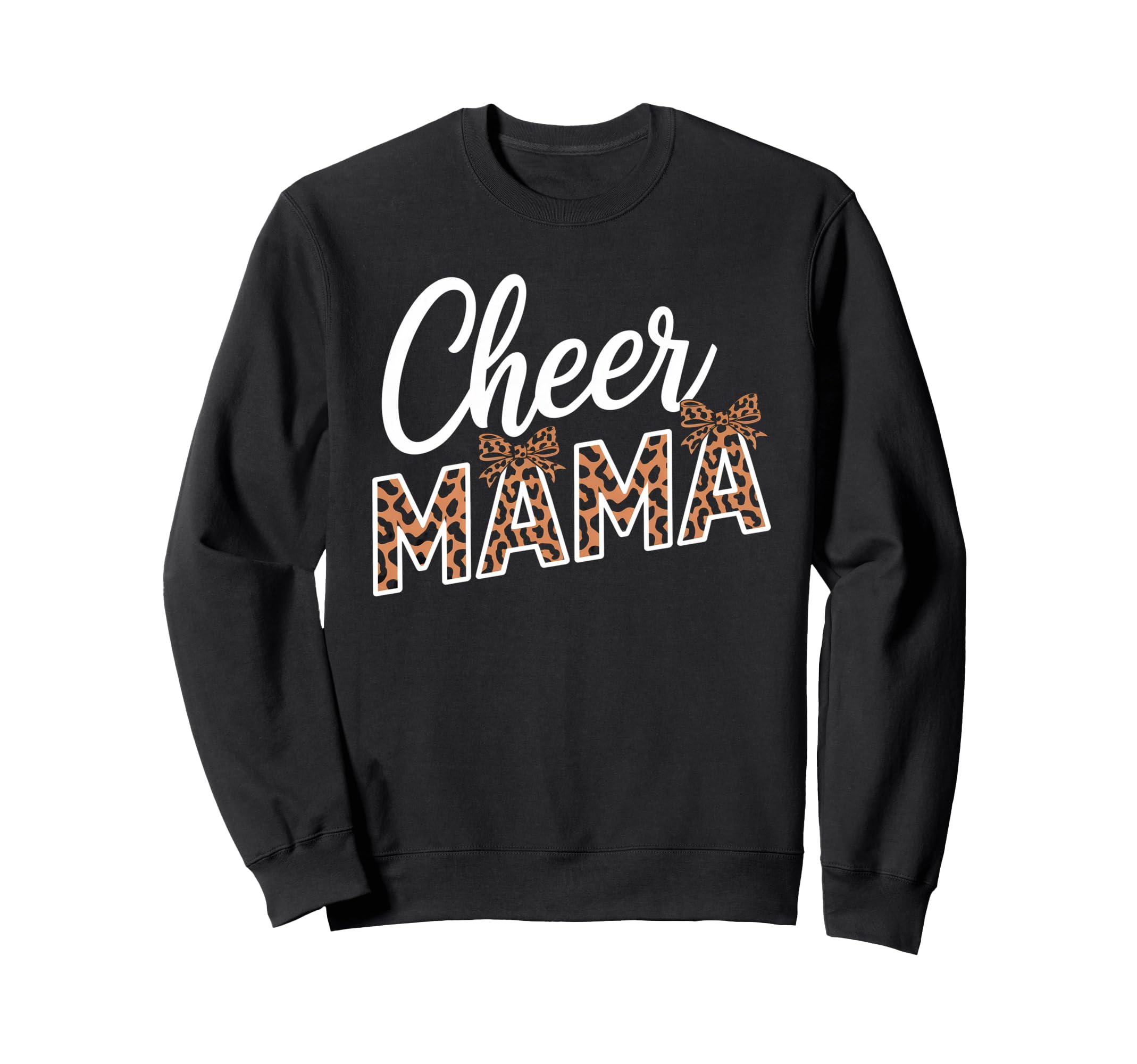 Cheer Mom Mother Bow Cheerleader Sweatshirt - Aesthetic Graphic for Adults - T-Shirt, Sweatshirt, Hoodie