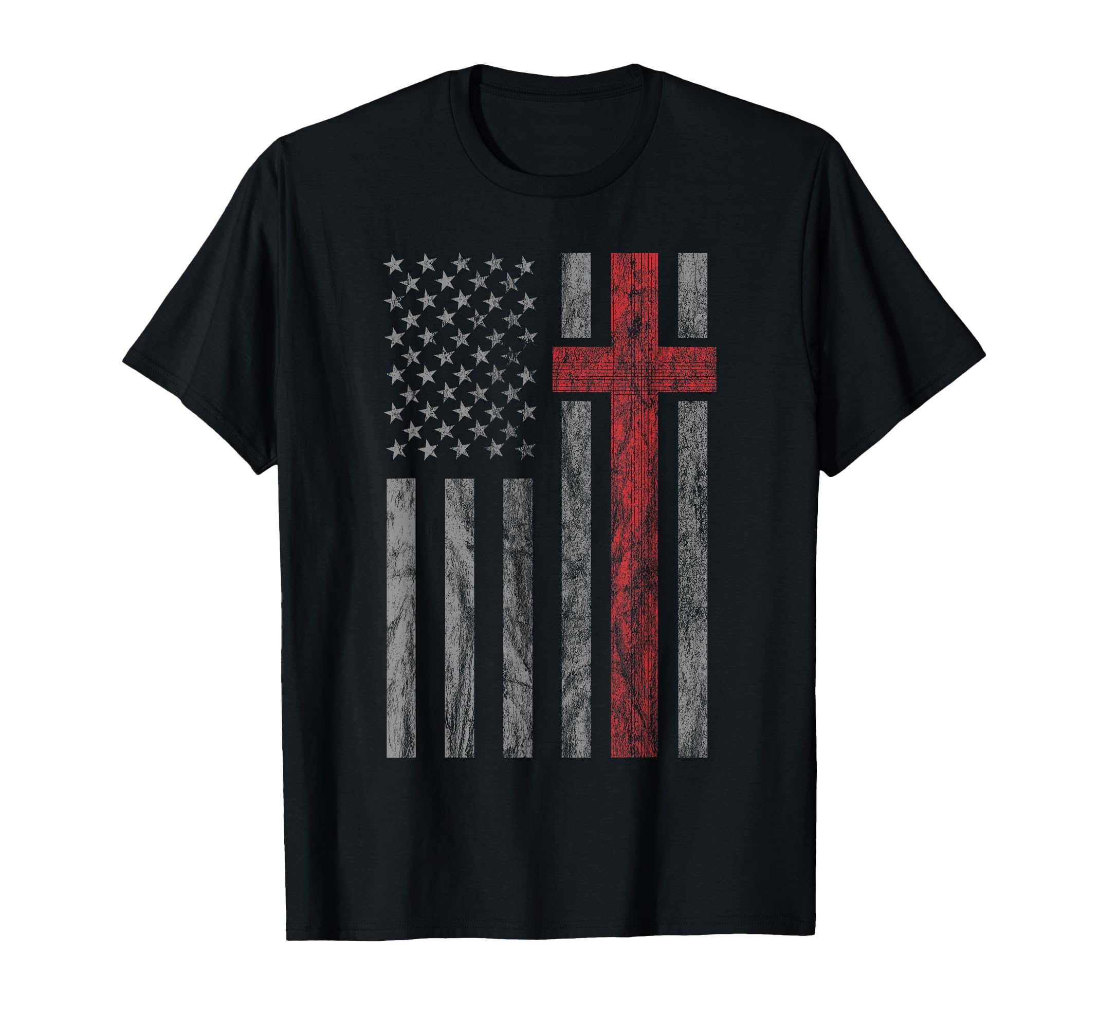 Distressed Usa Flag Christian T-Shirt - Unique Graphic Men Women - T-Shirt, Sweatshirt, Hoodie